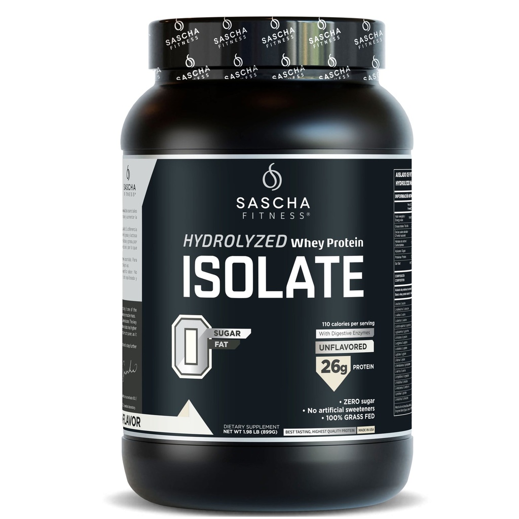 [000096] Sascha Fitness Whey Protein Isolate Sin Sabor