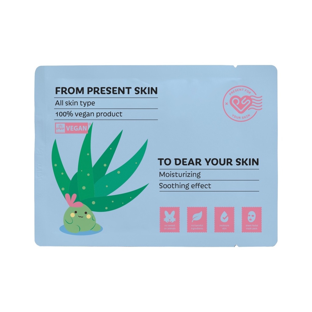 [564645.9] Present Skin Aloe For Your Skin Postal Mask 20GR