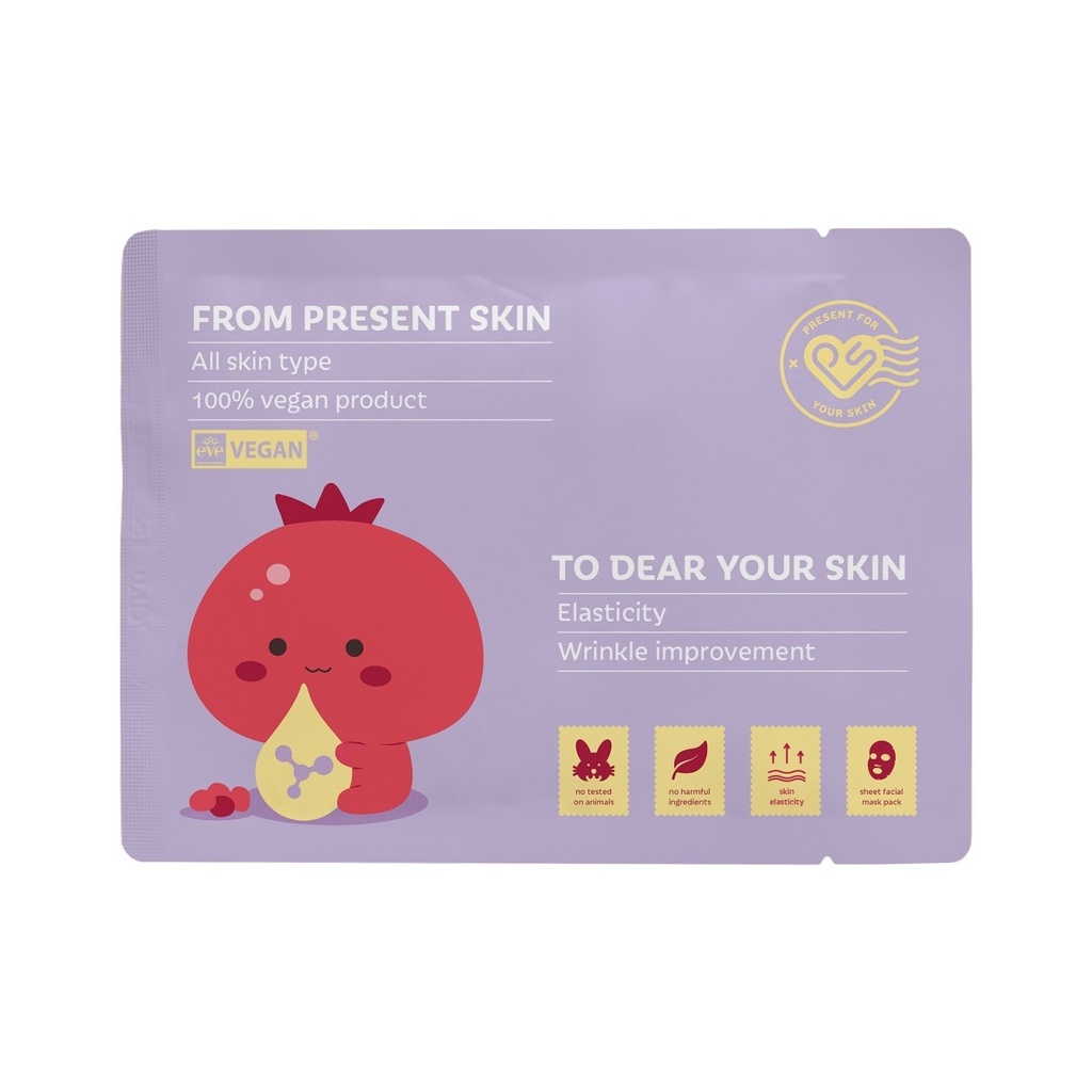 [777266.8] Present Skin Collagen For Your Skin Postal Mask Lila